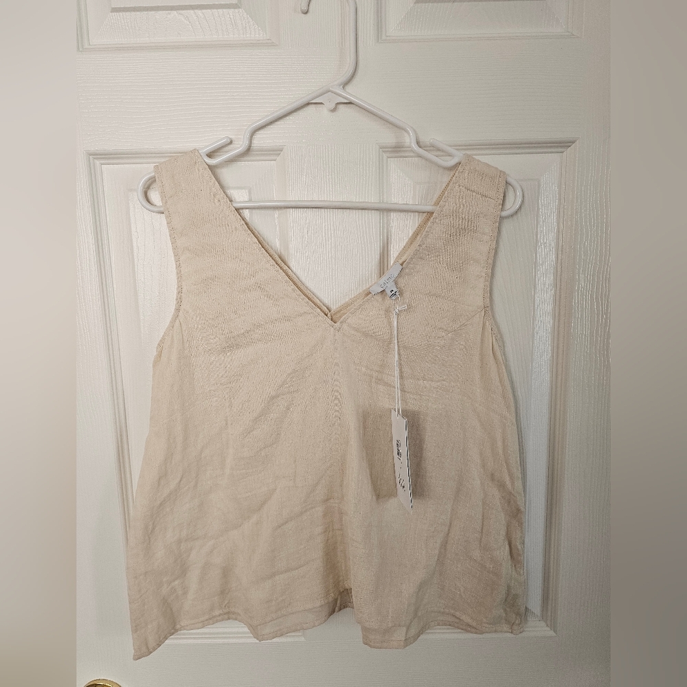 Johnny Was Calme Drape Gauze Tank top